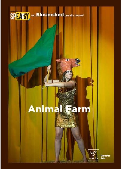 Program cover for Animal Farm by Bloomshed