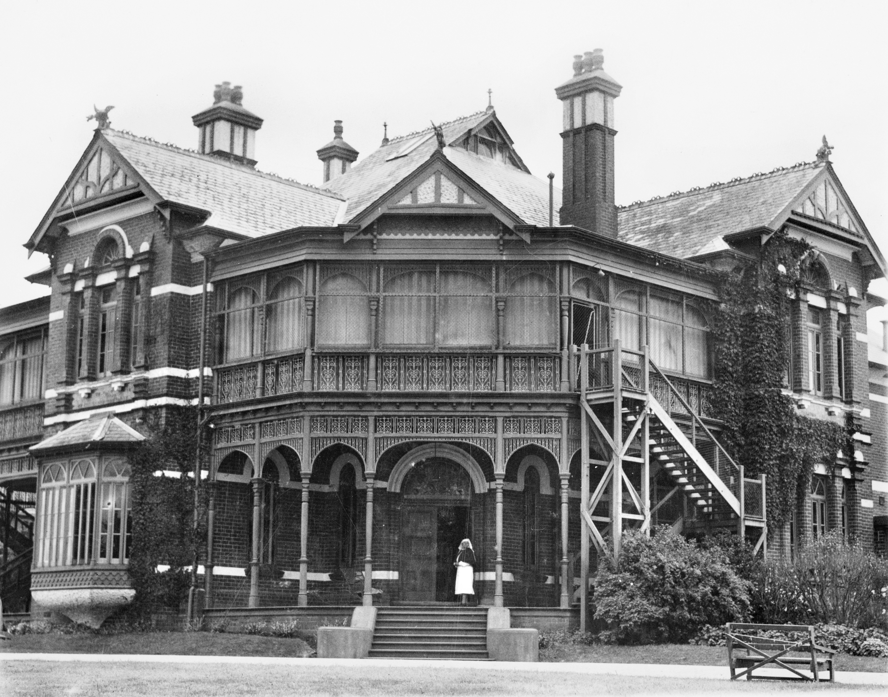 Historic photograph of the Bundoora Homestead Art Centre