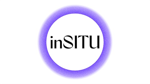 The word 'inSITU' in black text is at centre with a purple ring around it.