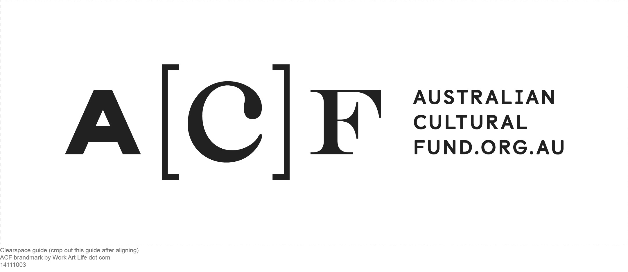 the Australian Cultural Fund logo in black and white text 