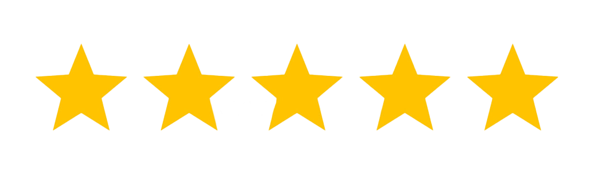 A series of five golden stars