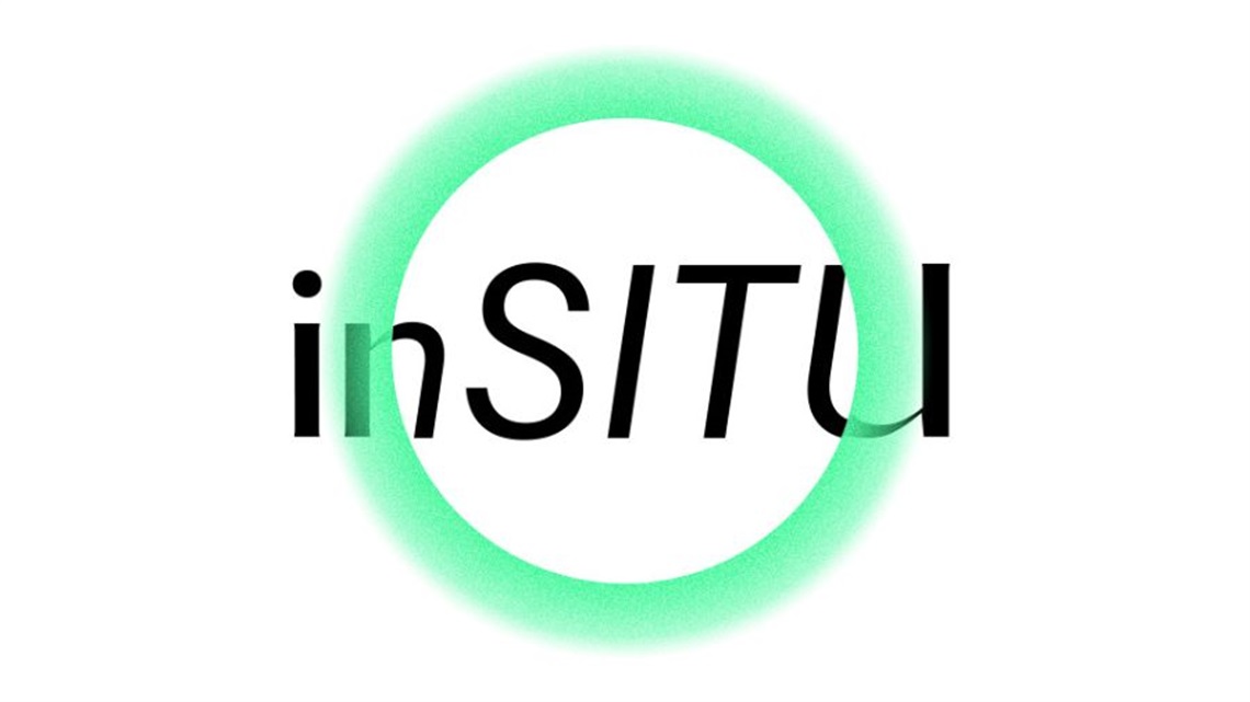A lime green circle with black text saying 'inSITU' in the middle.
