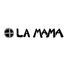 La Mama Theatre logo in black text