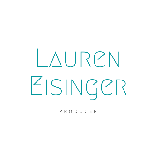 Lauren Eisinger logo in blue text