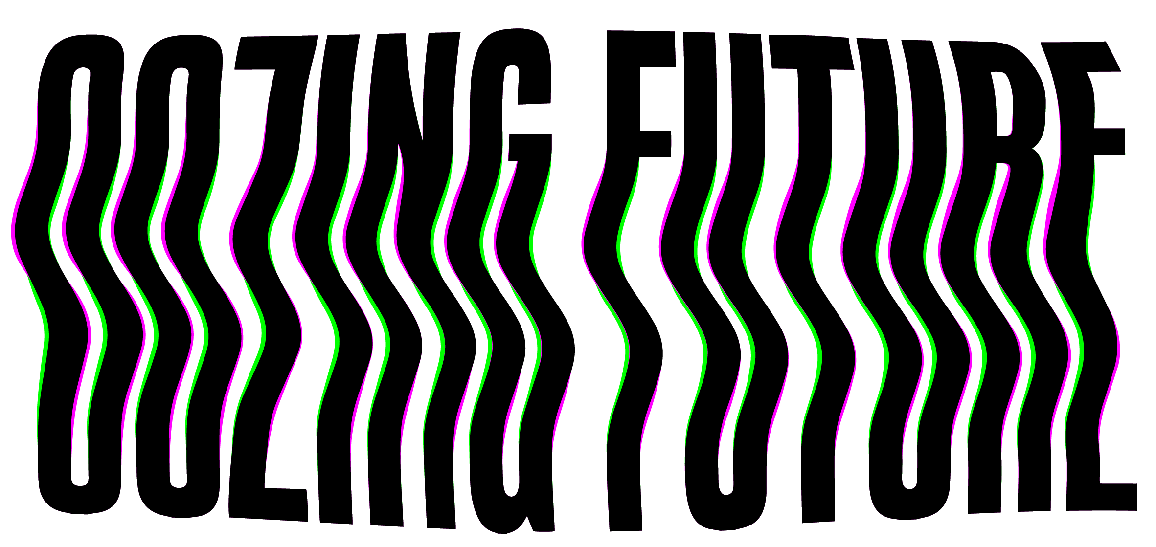 Oozing Future logo in black text