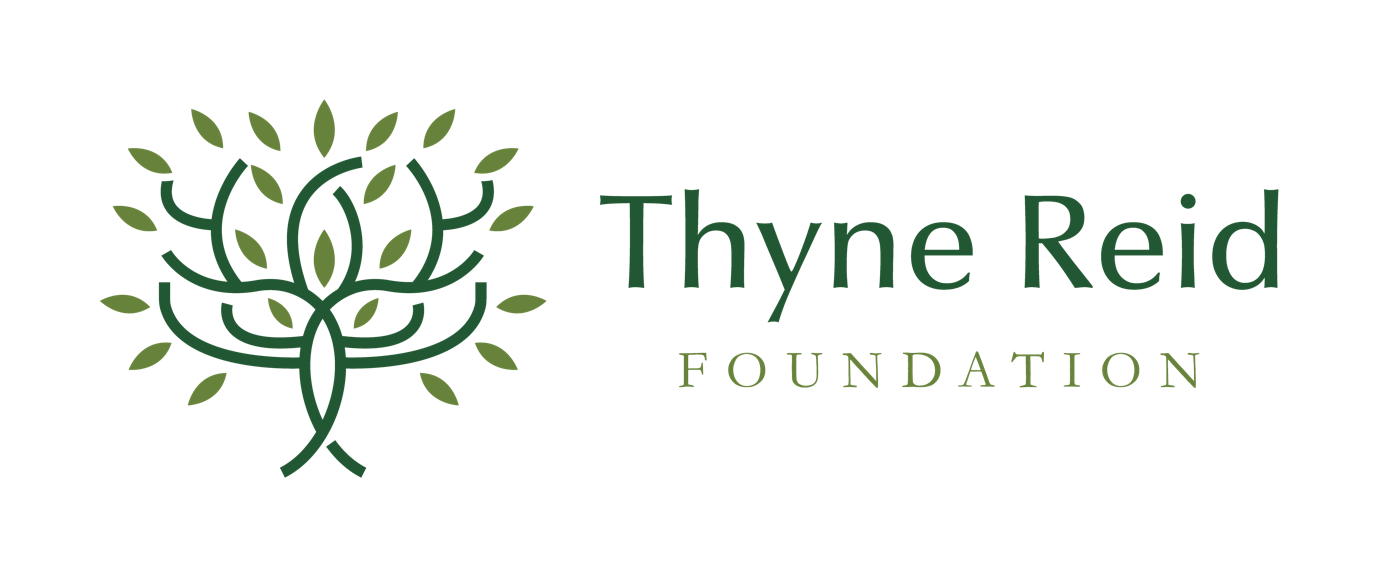 The Thyne Reid Foundation logo in green text