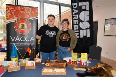 Stall from VACCA at Ganbu Gulin 2026 image by James Henry