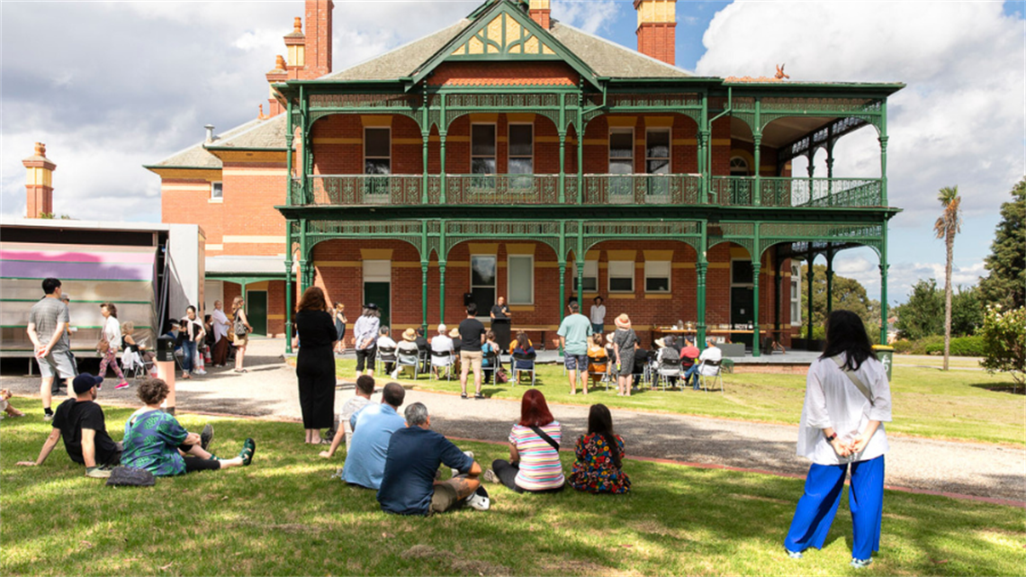 Bundoora Homestead façade Queen Anne style mansion