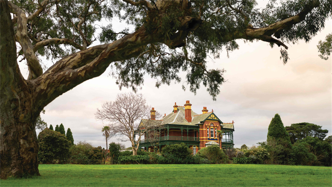 Bundoora Homestead façade Queen Anne style mansion