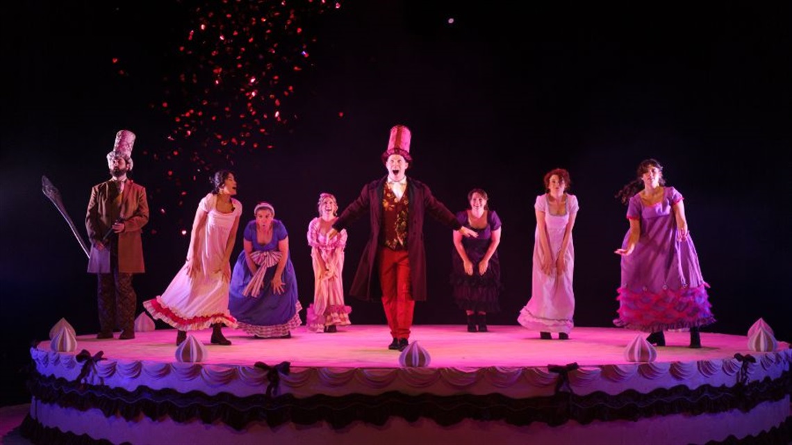 A group of people dressed in historic costumes.