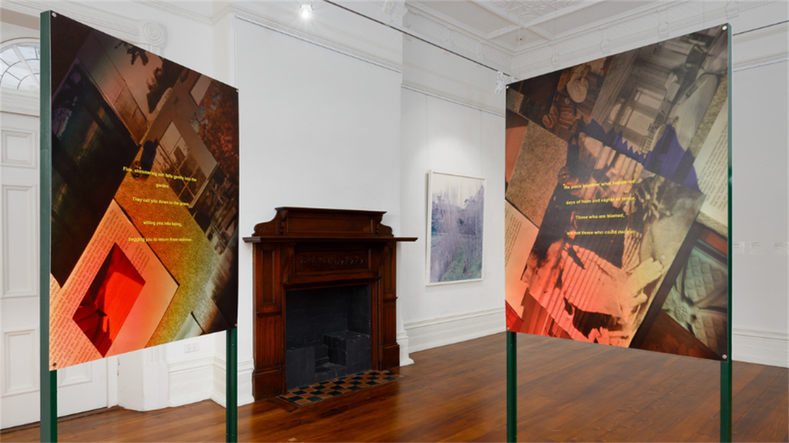 Two artworks presented at Bundoora Homestead