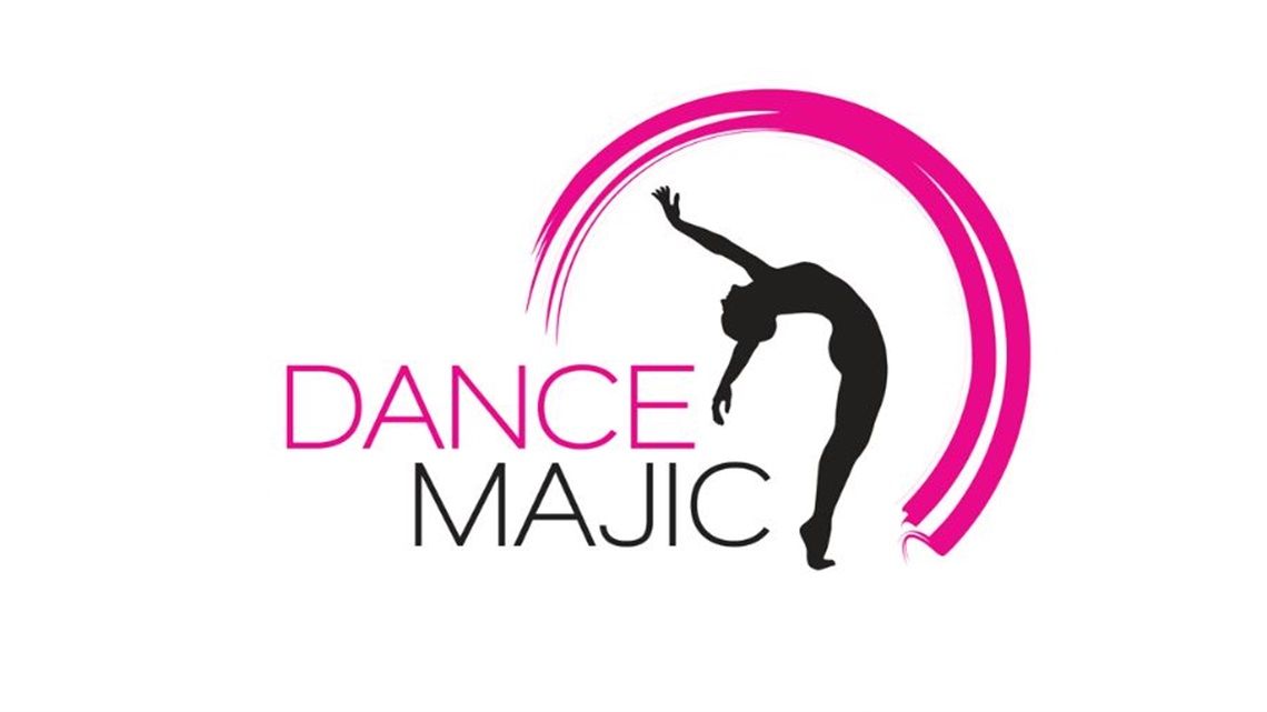 Dancemajic Logo in black and pink colours