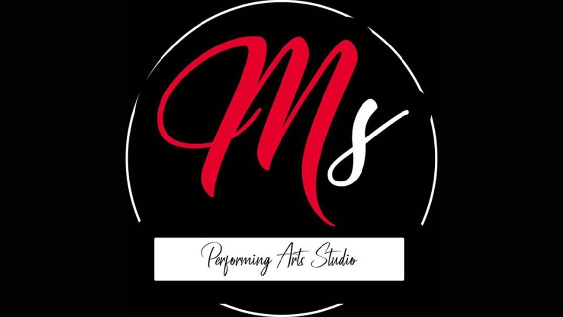 The Michelle Slater Performing Arts School logo with black background.