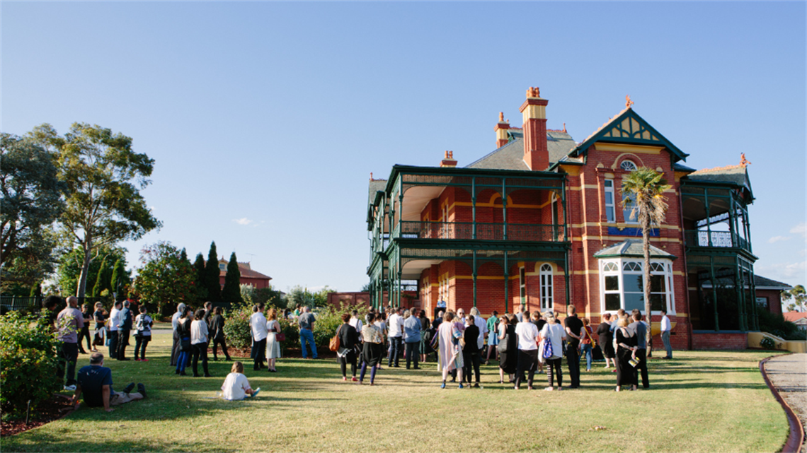 Bundoora Homestead façade Queen Anne style mansion