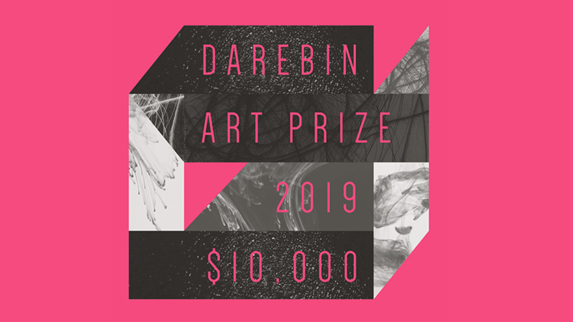Darebin Art Prize 2019 pink logo